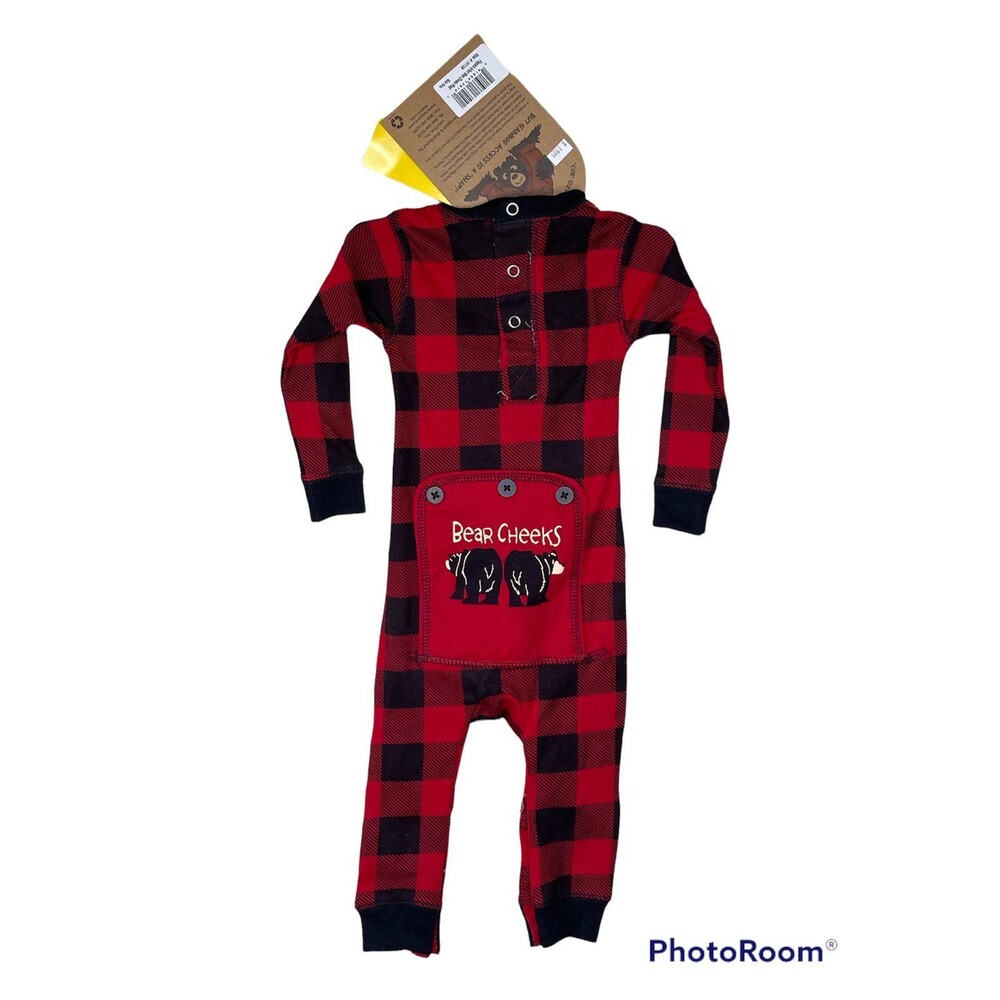 Lazy One Infant Flapjack Bear Cheeks 6mo NWT!